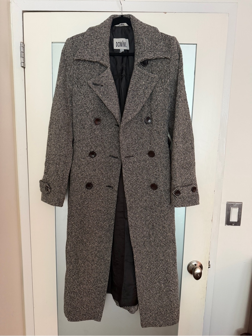 Vintage Domini Wool Double-Breasted Pea Coat